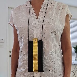 Ukranian Leather Soft Handmade Glasses Neck Carrier. Gorgeous